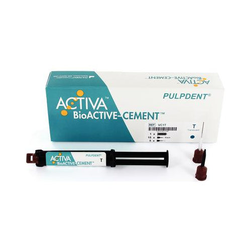Pulpdent VC1T Activa BioACTIVE Resin Cement Automix Dual Cure Translucent 1/Pk Pulpdent VC1T Activa BioACTIVE Resin Cement Automix Dual Cure Translucent 1/Pk